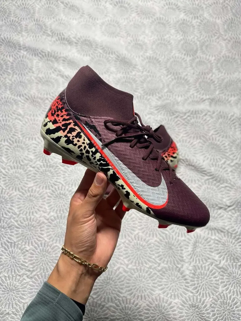 Nike United Mercurial Superfly 10 Academy Burgundy Crush IO8441-661 Mens 9.5